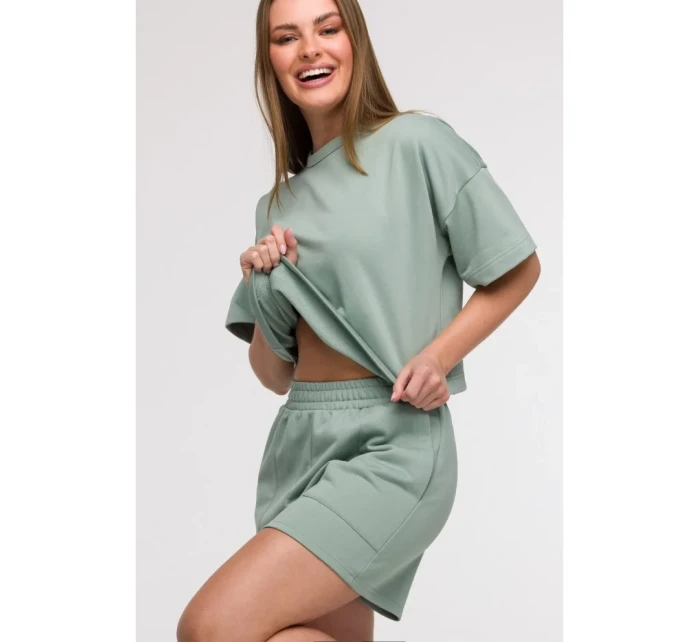 model 21047240 Šortky s kapsami mátové - BeWear