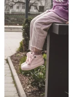 Dětské klasické vysoké tenisky Big Star LL374003 růžové Dětské klasické vysoké tenisky Big Star LL374003 růžové