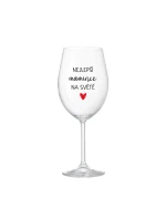 NEJLEPŠÍ MAMINCE NA SVĚTĚ - čirá sklenice na víno 350 ml