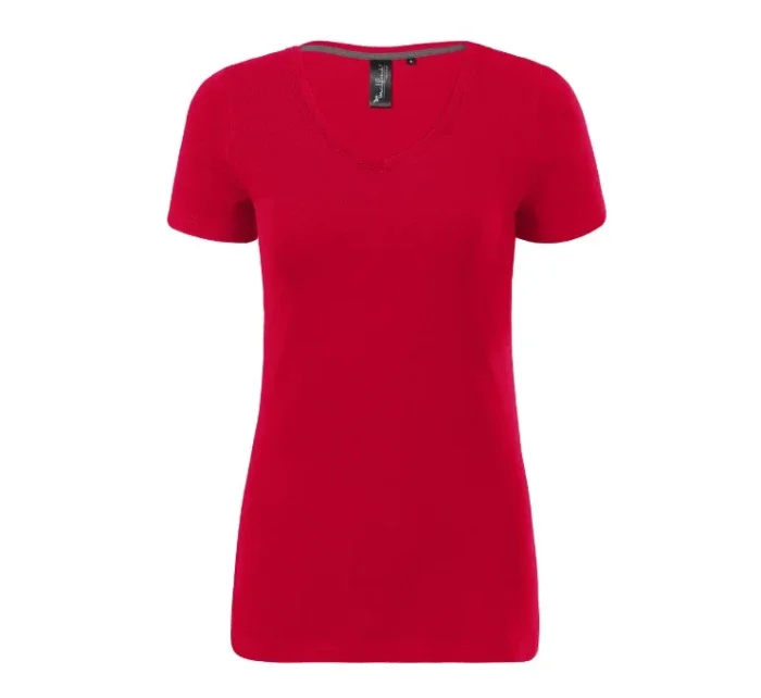 Action Vneck tričko dámské model 20642639 red - MALFINI, a.s.