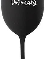 PAN DOKONALÝ - černá sklenice na víno 350 ml