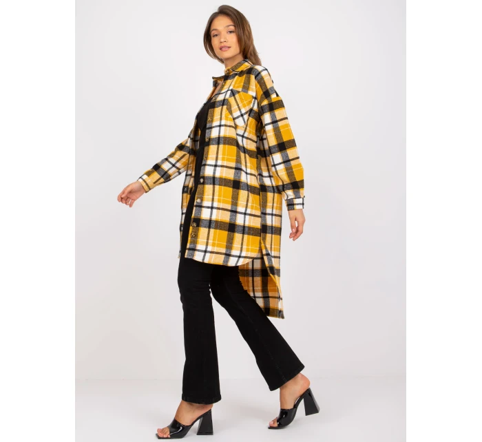 Dámská košile-EM-KS-003/07.35X-černá a žlutá Dámská košile-EM-KS-003/07.35X-černá a žlutá
