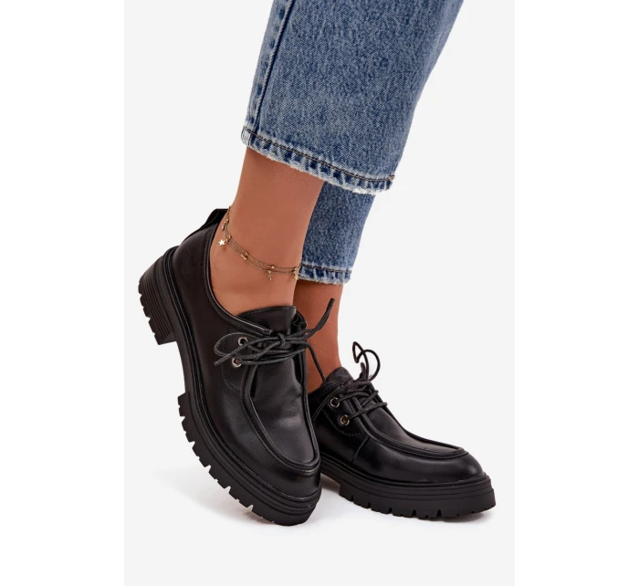 Dámské polobotky z eko kůže Adrelle – černé