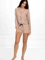 Dámské pyžamo Rose pudrově růžové - Momenti Per Me