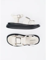 Trendy  sandály Jasnobeżowy dámské bez podpatku