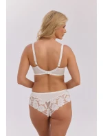 Gaia GFB 1135 Nike Brazilské kalhotky Ecru-Mokka S-2XL