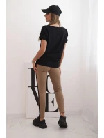 model 21770436 komplet halenka + kalhoty světle růžová - K-Fashion model 21770436 komplet halenka + kalhoty světle růžová - K-Fashion