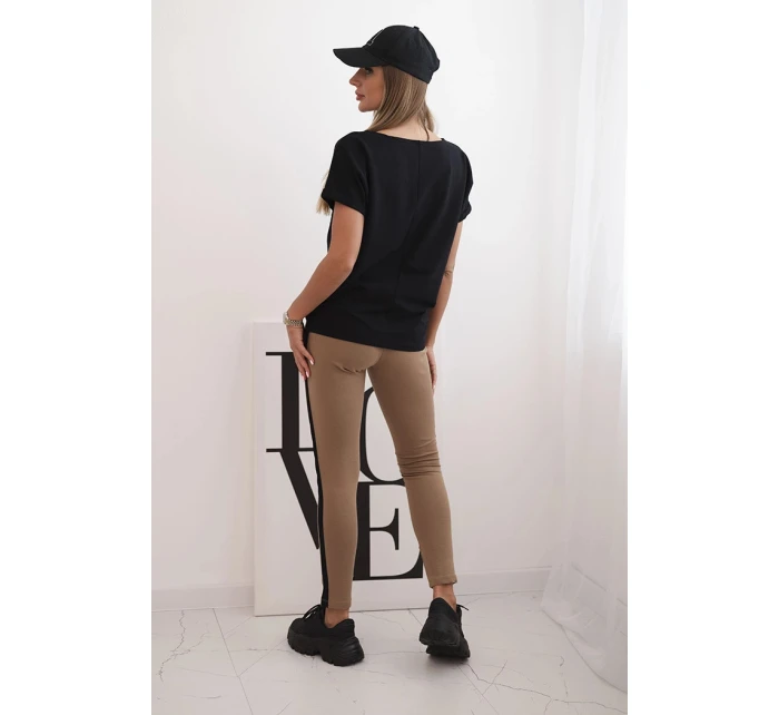 model 21770436 komplet halenka + kalhoty světle růžová - K-Fashion model 21770436 komplet halenka + kalhoty světle růžová - K-Fashion