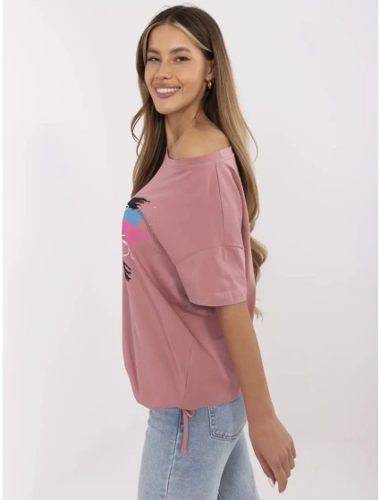 T shirt CLM TS model 21121840 ciemny różowy - FPrice