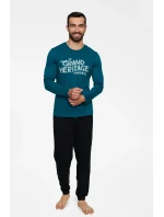 Pyžamo Brand 40021-69X Dark Turquoise-Black - Henderson Pyžamo Brand 40021-69X Dark Turquoise-Black - Henderson