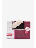 Dámské pantofle s kožíškem – černé Zanelia