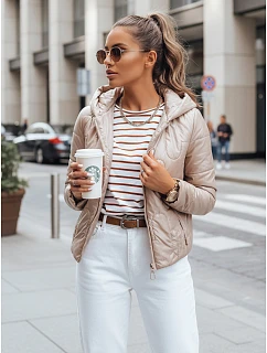 Dámská prošívaná přechodová bunda LILYWOOL camel FashionStreet TY3715