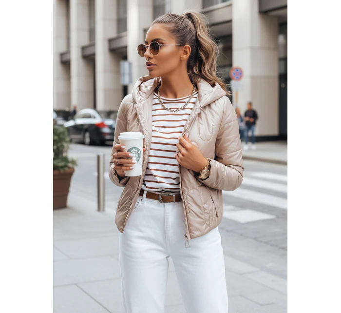 Dámská prošívaná přechodová bunda LILYWOOL camel FashionStreet TY3715