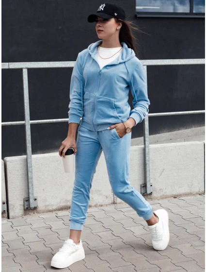 Dámský velurový komplet modrý Dstreet model 21978672 - FashionStreet Dámský velurový komplet modrý Dstreet model 21978672 - FashionStreet