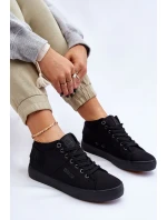 Dámské klasické vysoké tenisky Big Star model 21608907 Černé - Big Star Shoes Dámské klasické vysoké tenisky Big Star model 21608907 Černé - Big Star Shoes