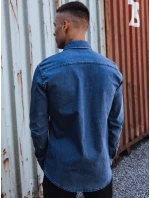Pánská modrá džínová košile Dstreet model 21978441 - FashionStreet