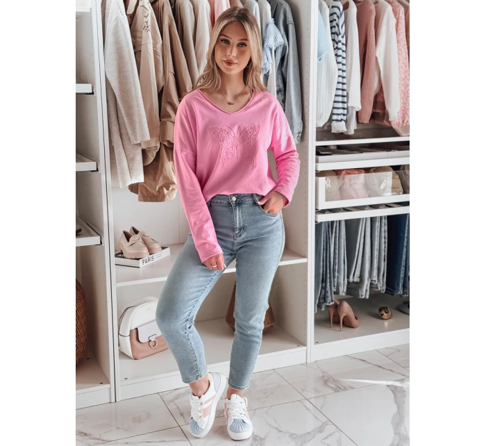 Dámská oversize halenka růžová Dstreet model 21985704 - FashionStreet