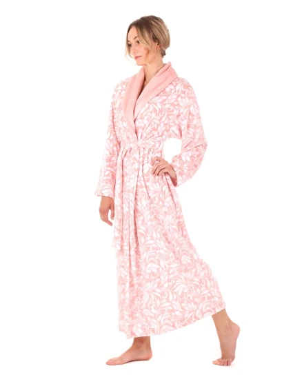 Dámský župan Flora 2556 3053 růžová perla - Vestis Dámský župan Flora 2556 3053 růžová perla - Vestis