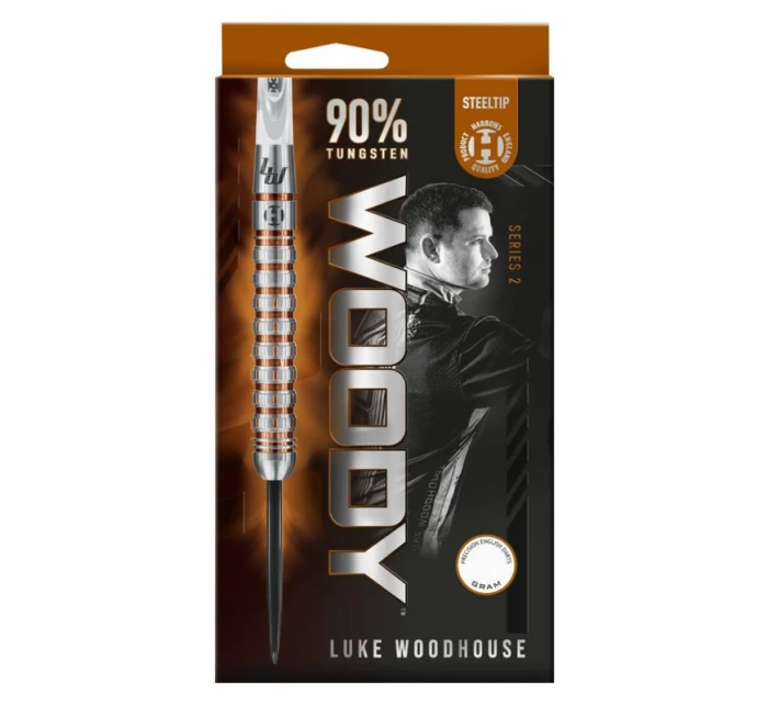 Harrows Woody Luke Woodhouse 2 90% steeltip šipky
