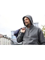 JN mikina z bio zip 02.0 dark melange model 22491793 - Daiber JN mikina z bio zip 02.0 dark melange model 22491793 - Daiber