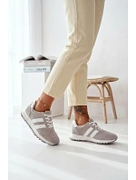 Dámské tenisky z pravé semišové šedé model 22069511 - EVENTO Dámské tenisky z pravé semišové šedé model 22069511 - EVENTO