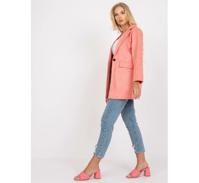 Dámské sako DHJ MA 15286 broskvové