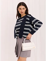 Sweter IR SW model 22400860 granatowy - FPrice Sweter IR SW model 22400860 granatowy - FPrice