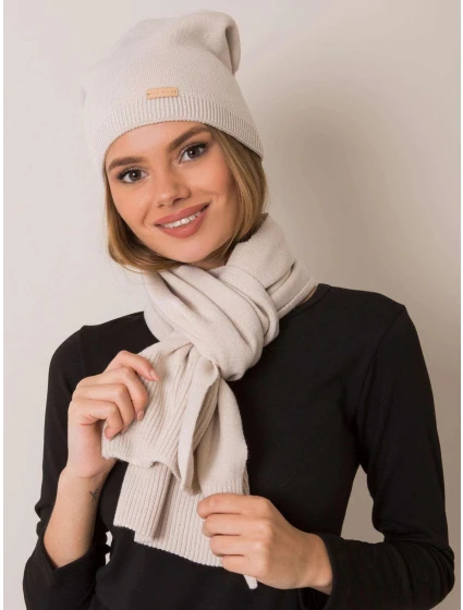 Dámský set čepice a šála KMPL-1 - RUE PARIS