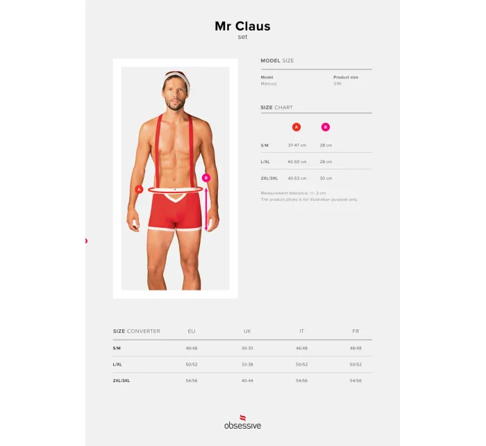 Vánoční kostým Mr Claus set - Obsessive