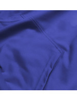 Tenká modrá dámská mikina s kapucí (WB11001-15)