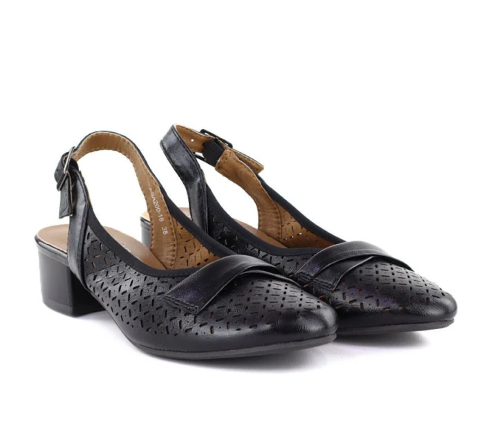 damskie z paskiem czarne model 22034178 - JEZZI