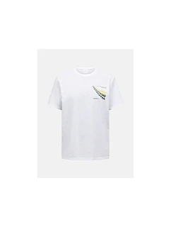 Pánské tričko PEAK PERFORMANCE M Explore Graphic Tee, bílá barva