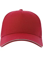 5 panelová baseballová kšiltovka red model 22411164 - Atlantis Headwear