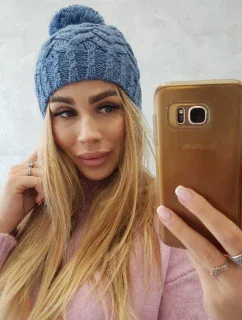 Fleecová čepice  denim model 18751569 - K-Fashion