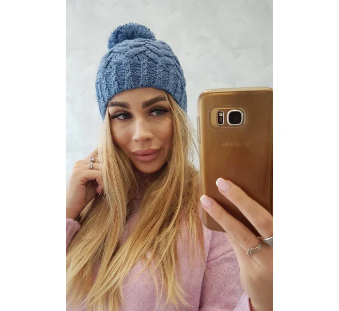 Fleecová čepice Waleria K307 denim Fleecová čepice Waleria K307 denim