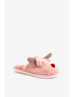 Dámské Plyšové Pantofle S Motivem Sobů Růžové Sennalith Dámské Plyšové Pantofle S Motivem Sobů Růžové Sennalith