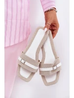 Plné Dámské Sandály S Páskem A Přezkou model 21689565 - Boto Plné Dámské Sandály S Páskem A Přezkou model 21689565 - Boto