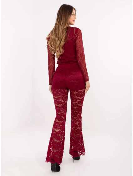 Spodnie MI SP  bordowy model 21480452 - FPrice