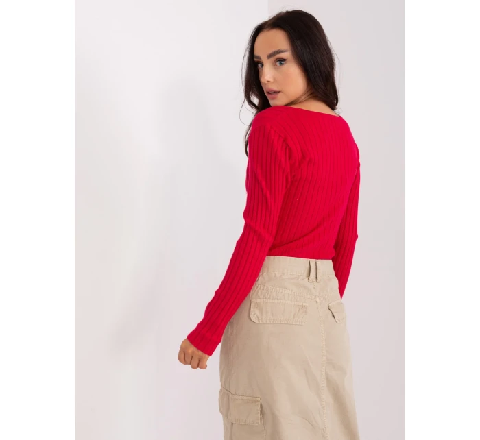 Sweter PM SW model 18959372 czerwony - FPrice Sweter PM SW model 18959372 czerwony - FPrice