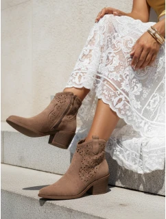 Dámské boty coffee FashionStreet ZY1355