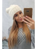 Dámská čepice Danuta K331 dark ecru Dámská čepice Danuta K331 dark ecru