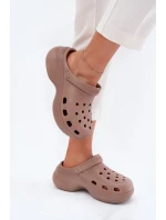 Dámské Pěnové Sandály Na Masivní Podešvi Big Star RR274A121 Tmavě béžové Dámské Pěnové Sandály Na Masivní Podešvi Big Star RR274A121 Tmavě béžové