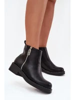 Zateplené Nízké Boty Dámské S Cirkonii Černé Vionna Zateplené Nízké Boty Dámské S Cirkonii Černé Vionna