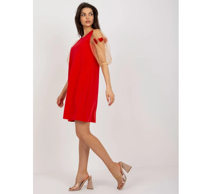 LK SK 506733 šaty.85 červená