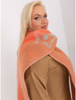 Oranžový dámský zimní šátek