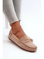 Dámské eko semišové mokasíny, světle béžová Rerteria Dámské eko semišové mokasíny, světle béžová Rerteria