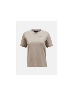 Tričko Peak Performance W Original Small Logo Tee, béžové