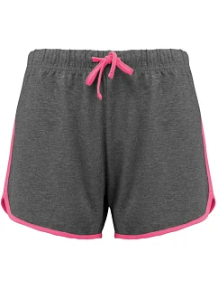 Kariban ProAct PA 1021 Dámské sportovní kalhoty 20.1021 grey heather/fluo pink