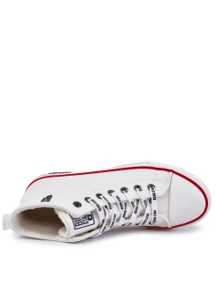 Pánské vysoké zateplené tenisky Big Star KK174345 Bílé