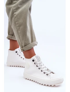 Dámské Tenisky Big Star Vysoké Zateplené Bílé GG274108